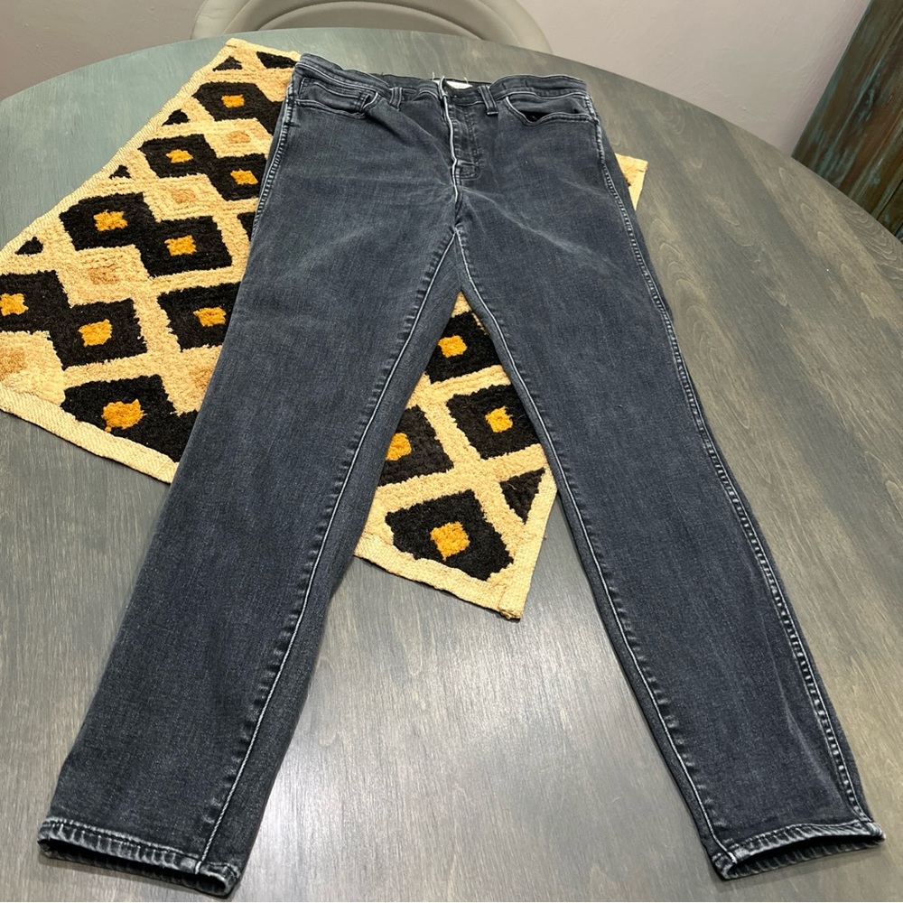 Madewell 10” High Riser Skinny Skinny Jeans Womens Size 31 Dark Denim Stretch